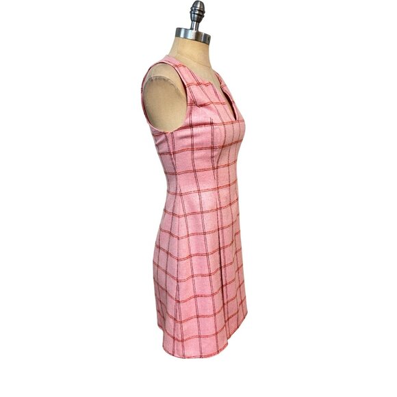 JULIE BROWN NWT Harlyn Sheath Dress SZ 2 Pink Ballet plaid NWT - Picture 2 of 5